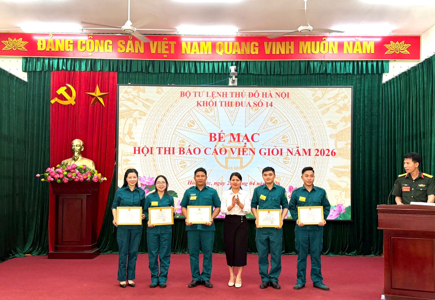 Khối thi đua số 14 tổ chức Hội thi Báo cáo viên giỏi Lực lượng vũ trang Thủ đô năm 2026- Ảnh 9.