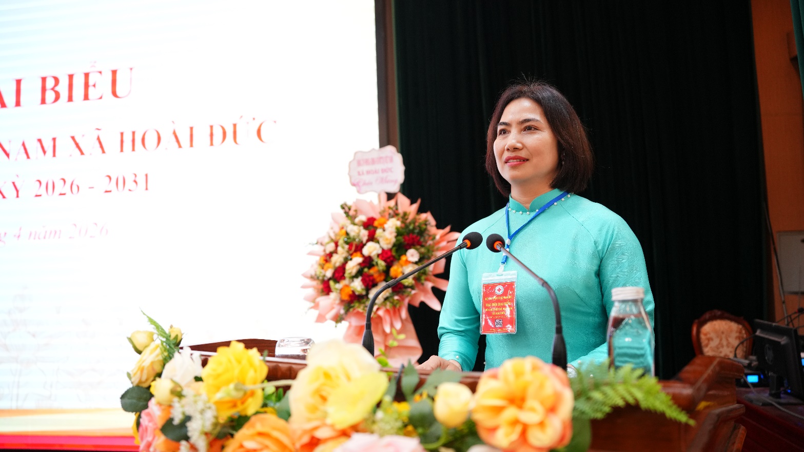 Đại hội đại biểu Hội Chữ thập đỏ xã Hoài Đức lần thứ I- Ảnh 3.