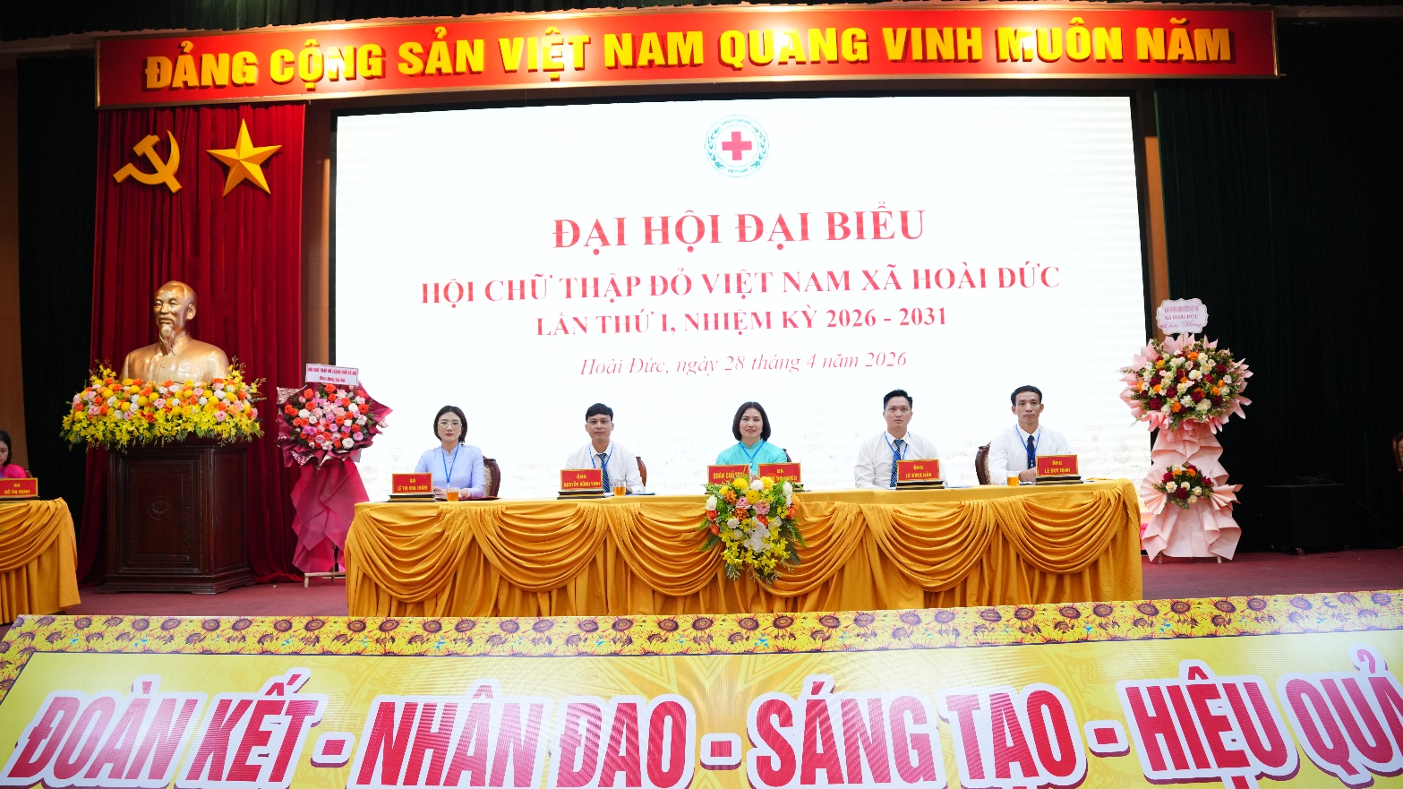 Đại hội đại biểu Hội Chữ thập đỏ xã Hoài Đức lần thứ I- Ảnh 6.