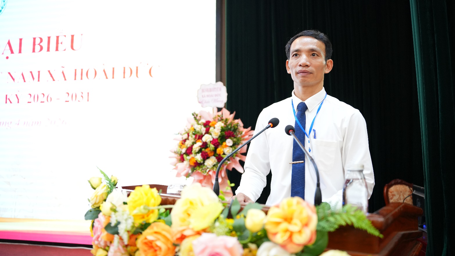Đại hội đại biểu Hội Chữ thập đỏ xã Hoài Đức lần thứ I- Ảnh 7.