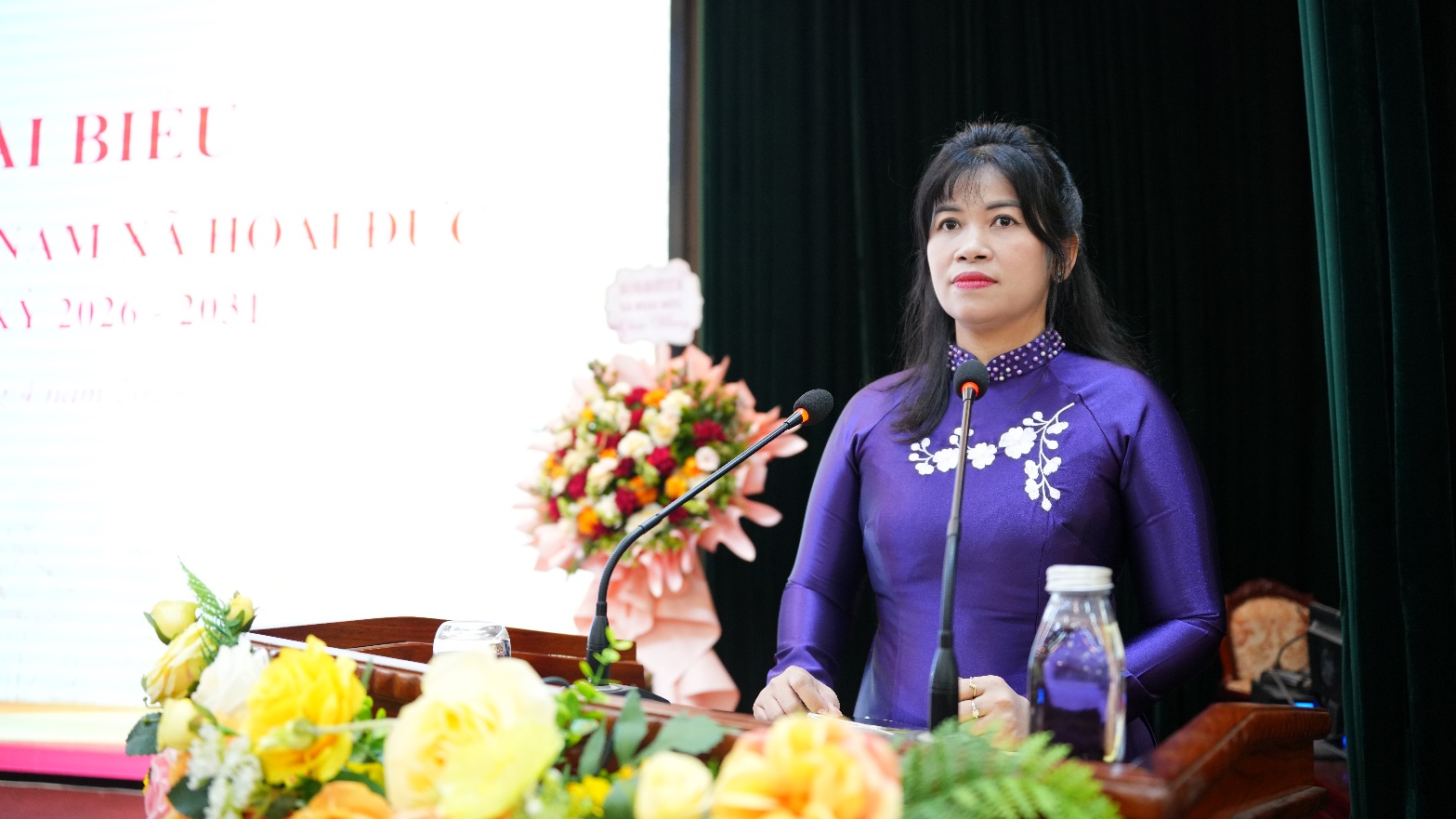 Đại hội đại biểu Hội Chữ thập đỏ xã Hoài Đức lần thứ I- Ảnh 8.