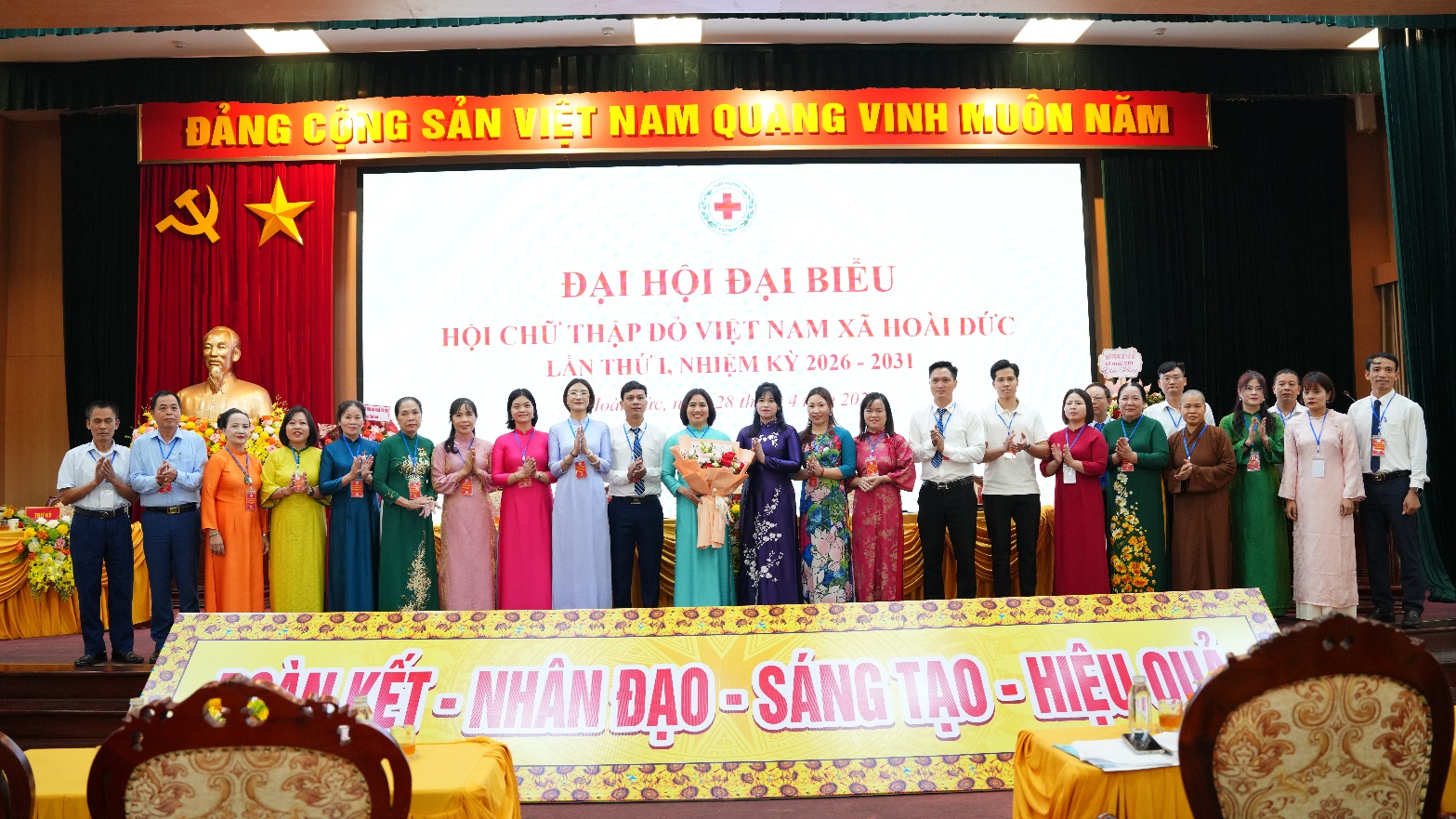 Đại hội đại biểu Hội Chữ thập đỏ xã Hoài Đức lần thứ I- Ảnh 9.