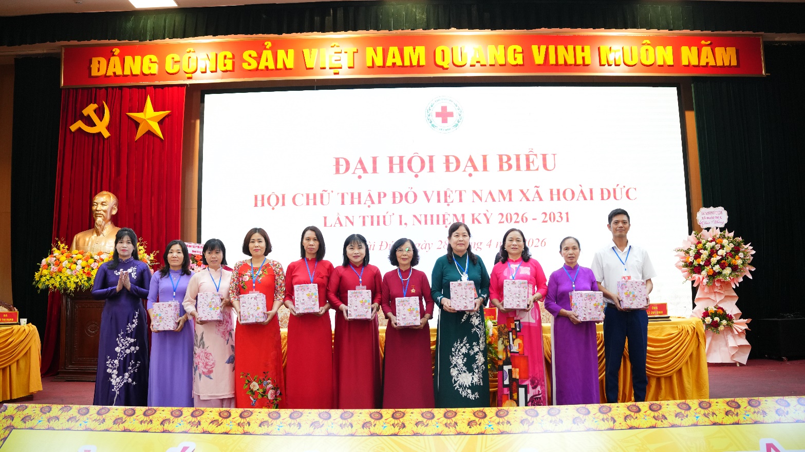 Đại hội đại biểu Hội Chữ thập đỏ xã Hoài Đức lần thứ I- Ảnh 10.