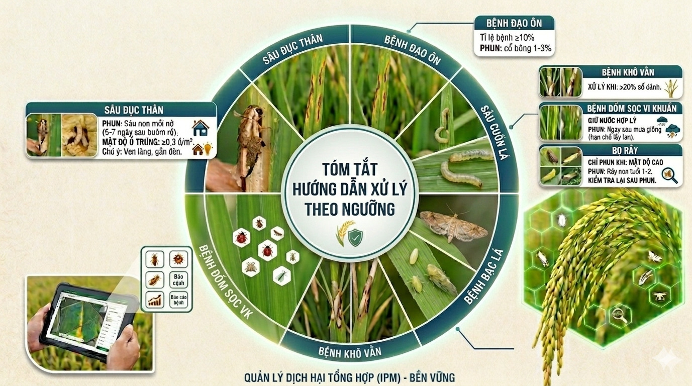 Hoài Đức chủ động triển khai đồng bộ giải pháp kỹ thuật, “chặn đứng” sâu bệnh cuối vụ lúa xuân 2026- Ảnh 1.