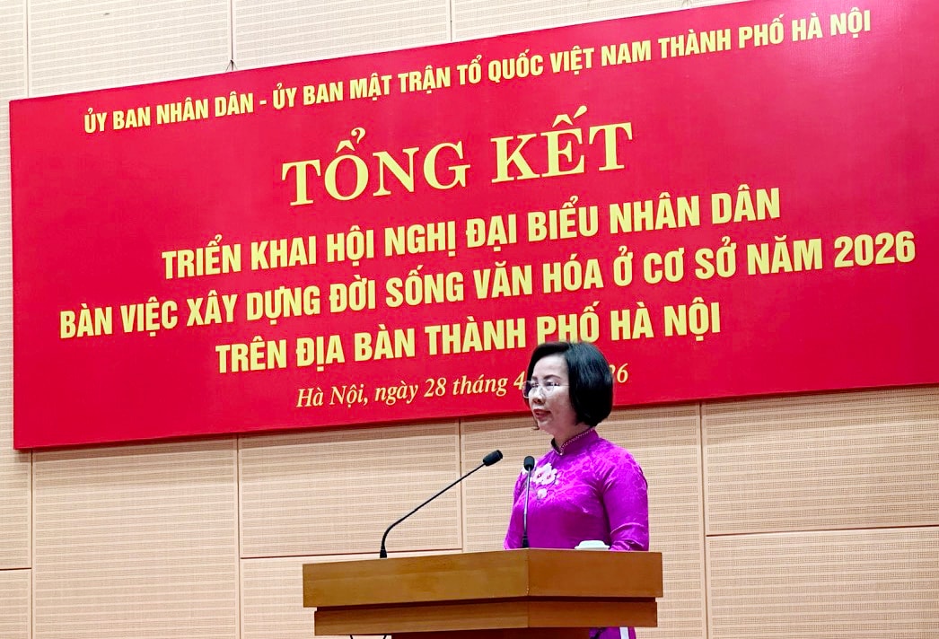 Hoài Đức dự hội nghị tổng kết đại biểu nhân dân bàn việc xây dựng đời sống văn hóa ở cơ sở năm 2026- Ảnh 4.