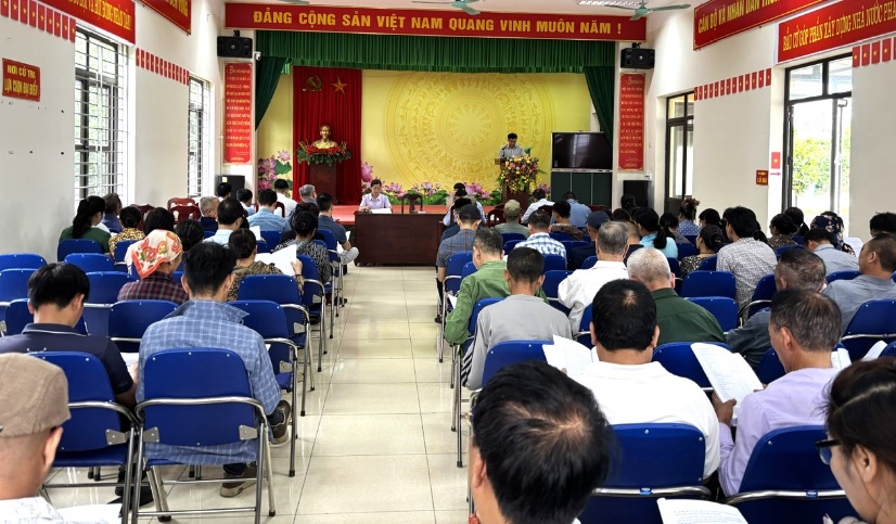 XÃ KIM ANH TRIỂN KHAI CÔNG TÁC BỒI THƯỜNG, HỖ TRỢ, TÁI ĐỊNH CƯ, THU HỒI ĐẤT DỰ ÁN NÂNG CẤP, MỞ RỘNG TUYẾN ĐƯỜNG NỐI SÂN BAY NỘI BÀI QUA KHU ĐÔ THỊ VỆ TINH SÓC SƠN ĐẾN ĐƯỜNG NỐI KHU DU LỊCH ĐẠ LẢI .- Ảnh 3.