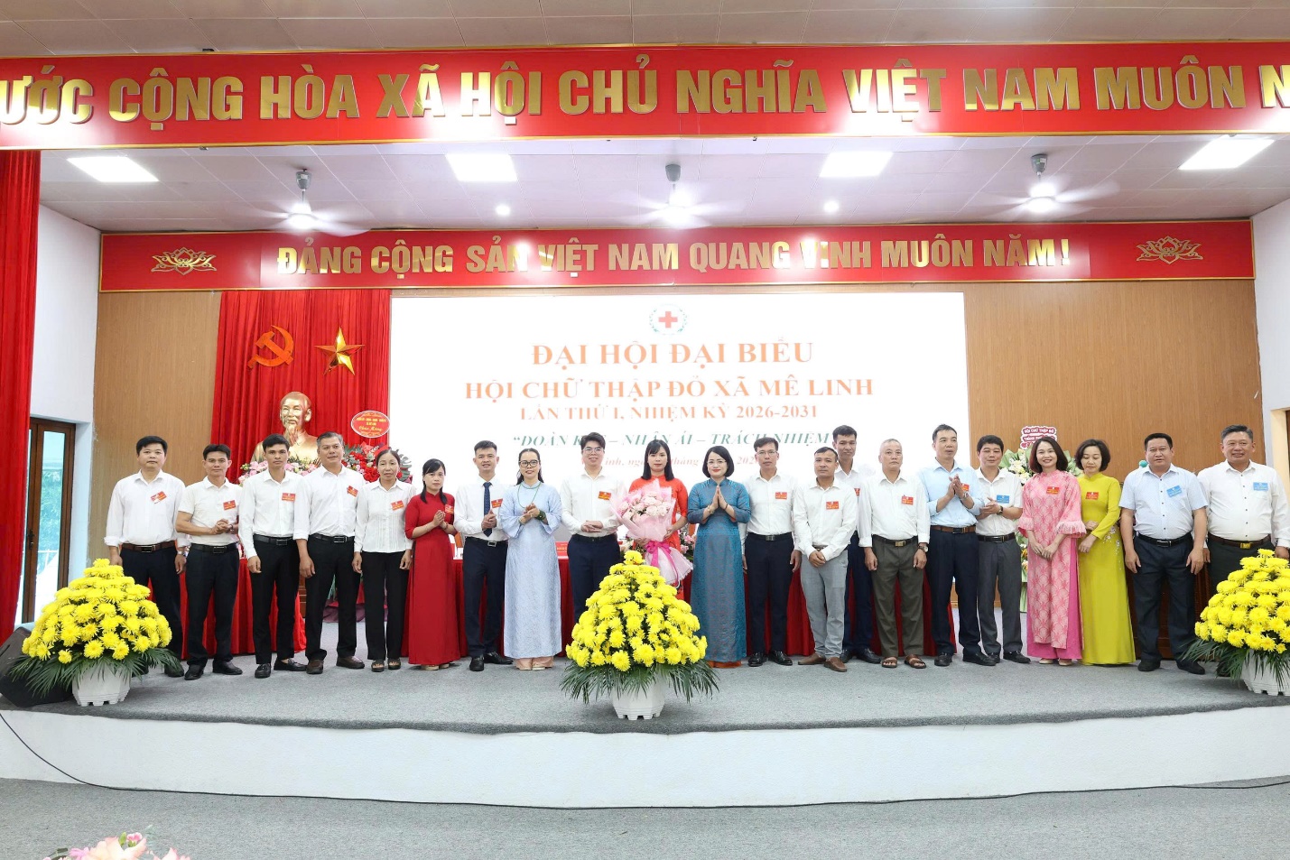 Đại hội đại biểu Hội Chữ thập đỏ xã Mê Linh lần thứ I, nhiệm kỳ 2026 - 2031 với chủ đề “Đoàn kết - Nhân ái - Trách nhiệm” diễn ra thành công tốt đẹp- Ảnh 6.