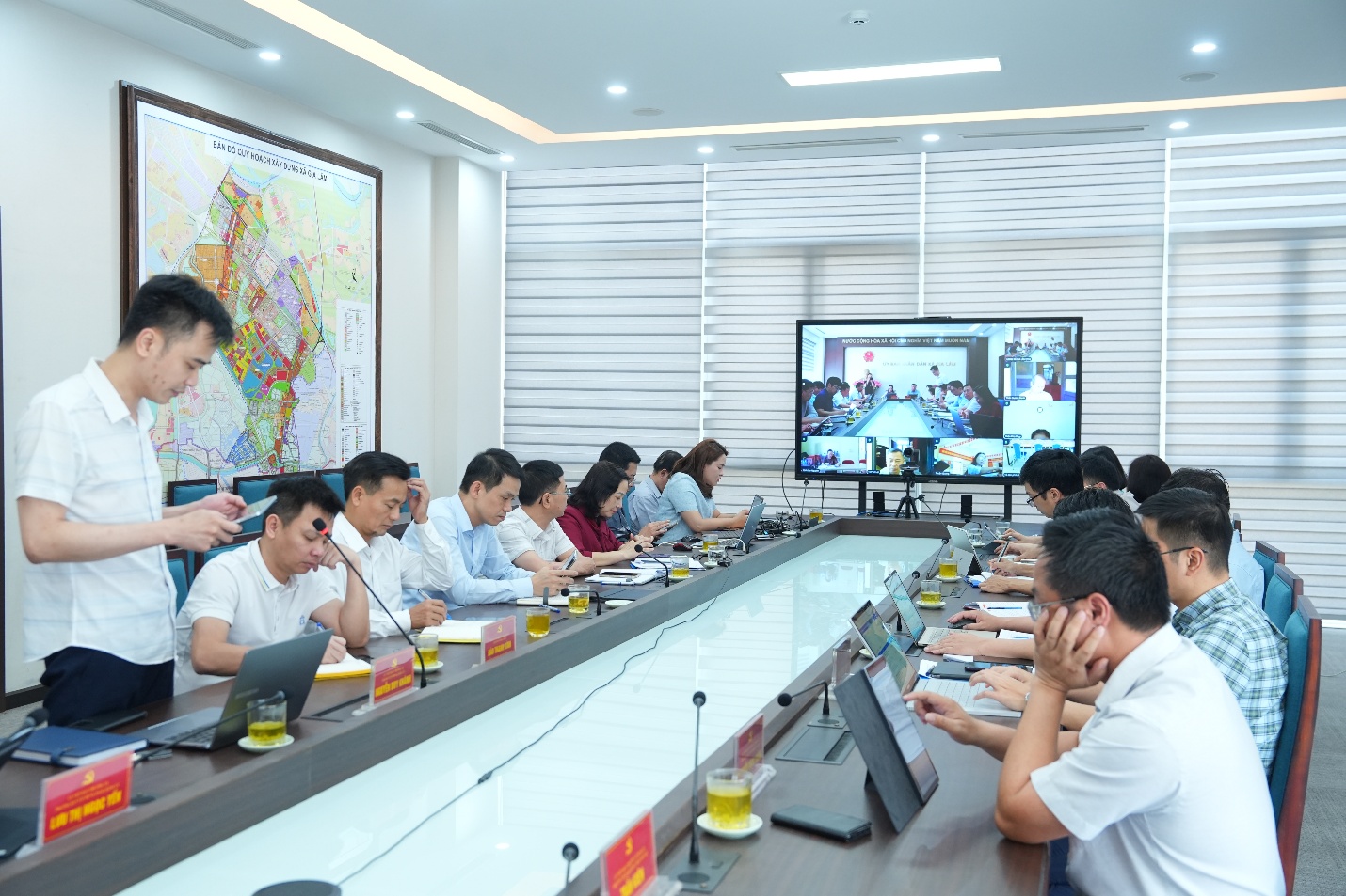 Đảng ủy xã Gia Lâm giao ban Bí thư chi bộ thôn, tổ dân phố tháng 4/2026- Ảnh 2.