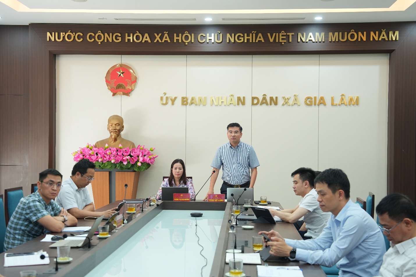 Đảng ủy xã Gia Lâm giao ban Bí thư chi bộ thôn, tổ dân phố tháng 4/2026- Ảnh 7.