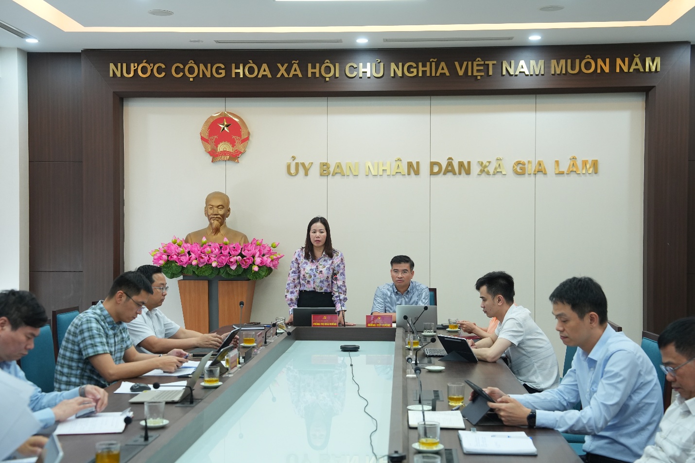 Đảng ủy xã Gia Lâm giao ban Bí thư chi bộ thôn, tổ dân phố tháng 4/2026- Ảnh 8.