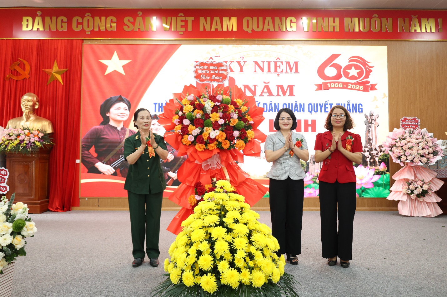 TRUNG ĐỘI NỮ DÂN QUÂN QUYẾT THẮNG XÃ MÊ LINH TỔ CHỨC LỄ KỈ NIỆM 60 NĂM NGÀY THÀNH LẬP (1966 - 2026)- Ảnh 1.