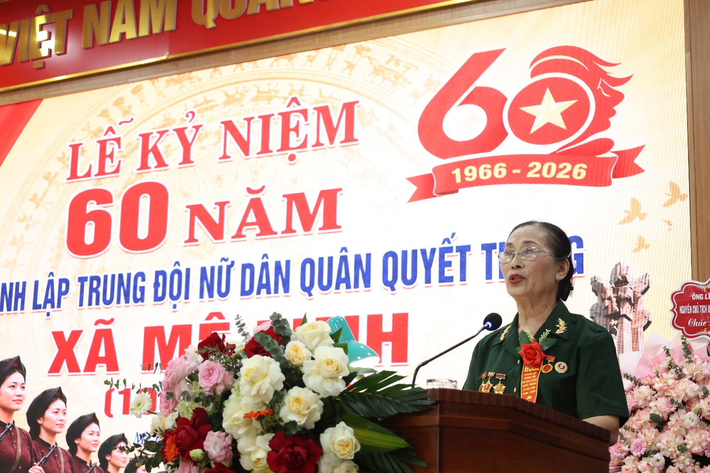 TRUNG ĐỘI NỮ DÂN QUÂN QUYẾT THẮNG XÃ MÊ LINH TỔ CHỨC LỄ KỈ NIỆM 60 NĂM NGÀY THÀNH LẬP (1966 - 2026)- Ảnh 2.