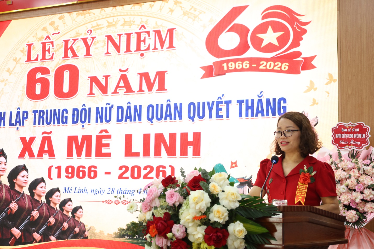 TRUNG ĐỘI NỮ DÂN QUÂN QUYẾT THẮNG XÃ MÊ LINH TỔ CHỨC LỄ KỈ NIỆM 60 NĂM NGÀY THÀNH LẬP (1966 - 2026)- Ảnh 3.