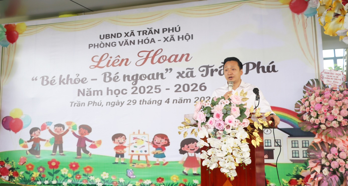 UBND xã Trần Phú tổ chức thành công: Liên hoan “Bé khỏe – Bé ngoan”- Ảnh 1.