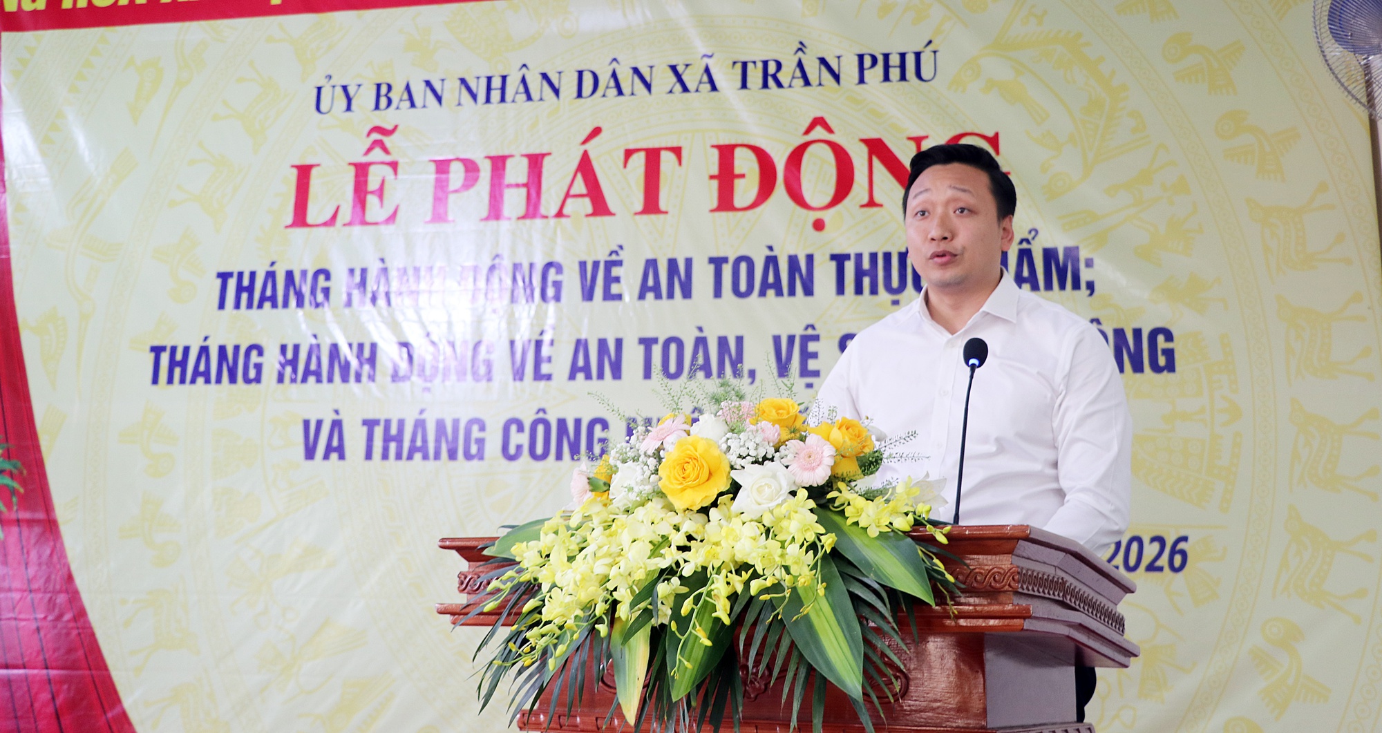 Xã Trần Phú phát động Tháng hành động về an toàn thực phẩm, an toàn vệ sinh lao động và Tháng Công nhân năm 2026- Ảnh 2.