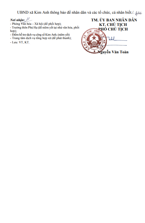 Thông báo niêm yết, công khai danh sách kết quả kiểm tra hồ sơ đăng ký, cấp Giấy chứng nhận quyền sử dụng đất của ông Nguyễn Văn Nối tại thôn Phú Hạ, xã Kim Anh, thành phố Hà Nội
- Ảnh 4.