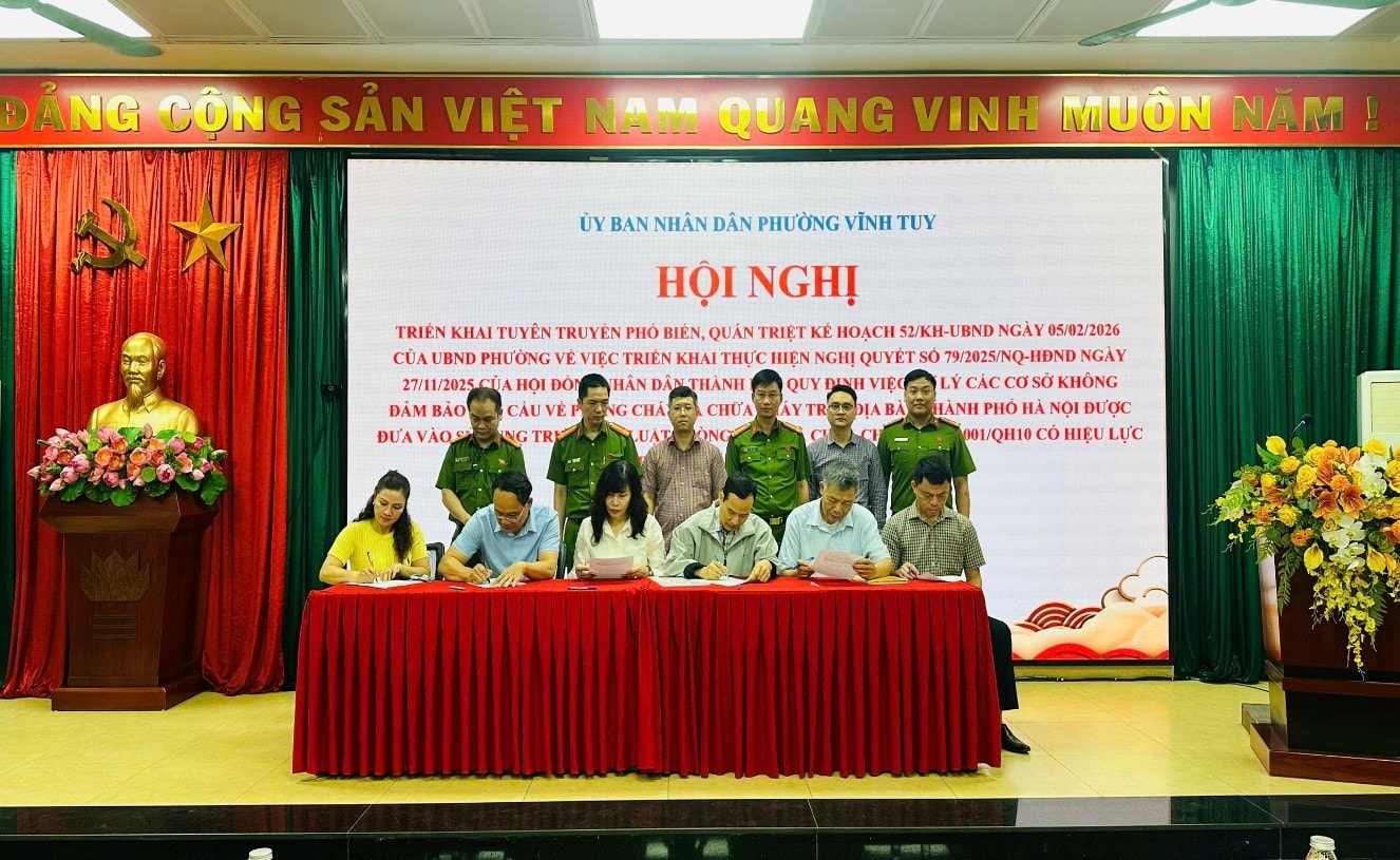 Phường Vĩnh Tuy triển khai Nghị quyết số 79/2025/NQ-HĐND về phòng cháy, chữa cháy- Ảnh 2.