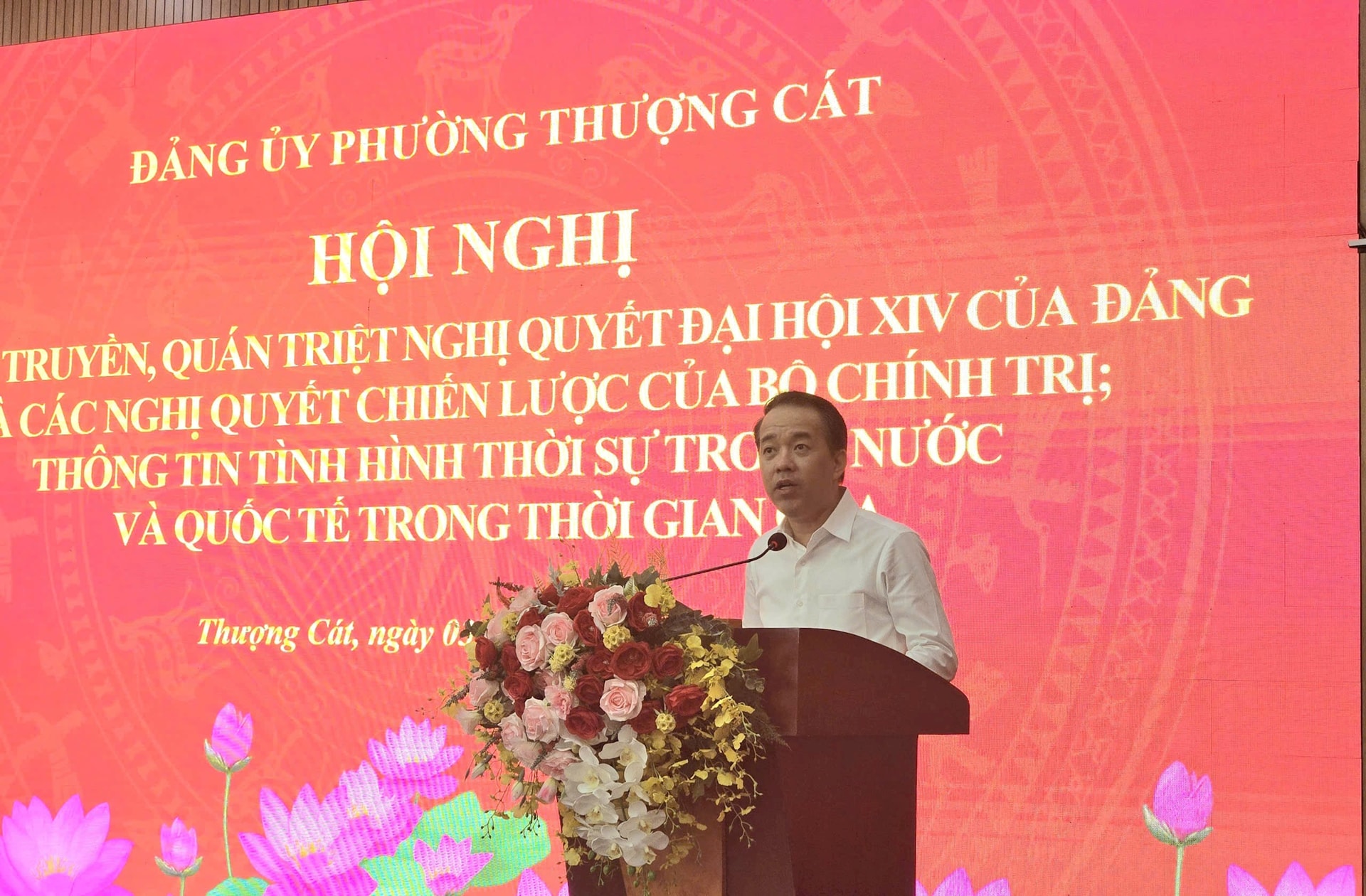 Phường Thượng Cát tổ chức Hội nghị quán triệt Nghị quyết Đại hội XIV của Đảng- Ảnh 2.
