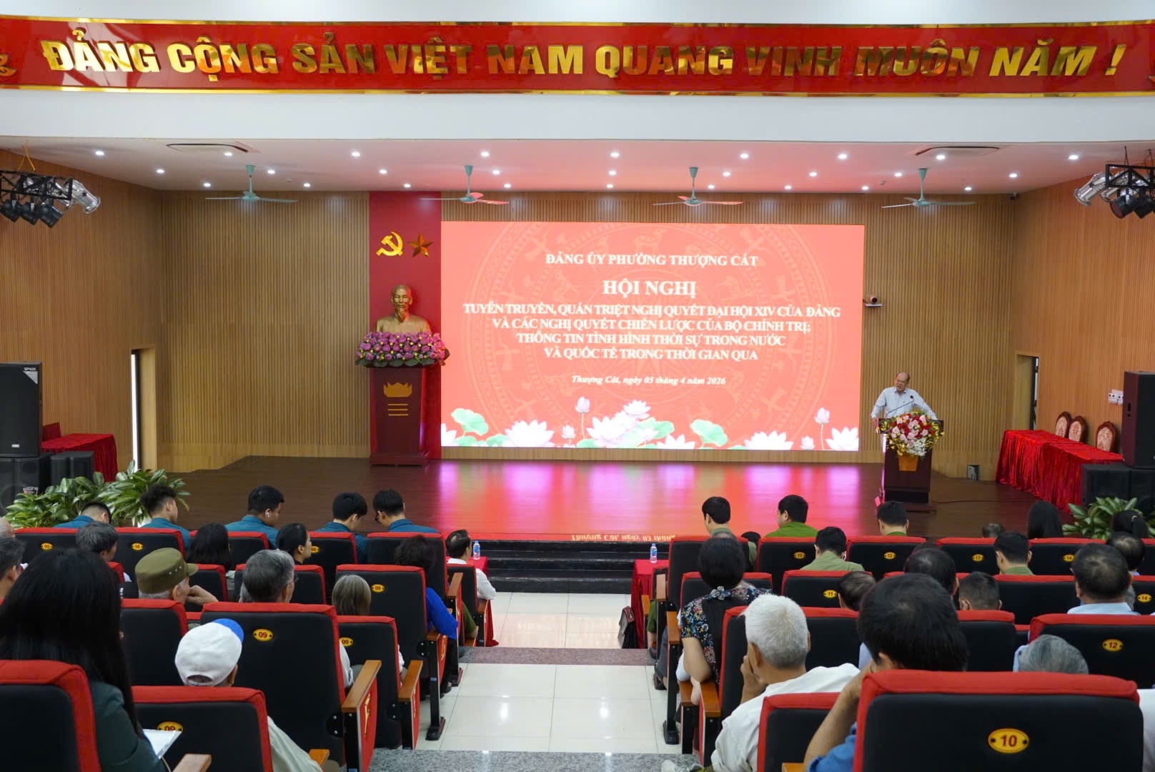 Phường Thượng Cát tổ chức Hội nghị quán triệt Nghị quyết Đại hội XIV của Đảng- Ảnh 1.