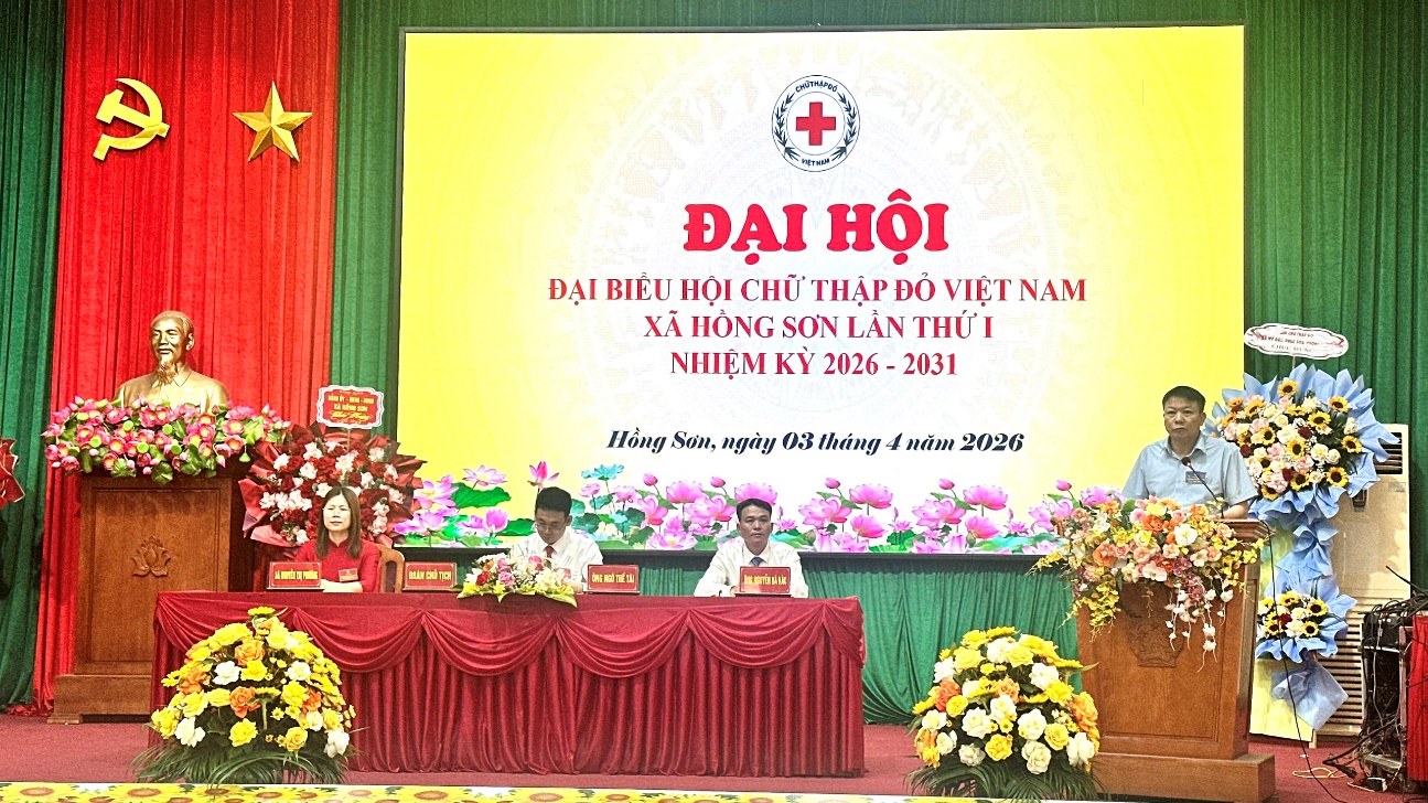 Đại hội đại biểu Hội Chữ thập đỏ xã Hồng Sơn lần thứ I, nhiệm kỳ 2026-2031 bầu 21 ông bà vào Ban chấp hành- Ảnh 3.