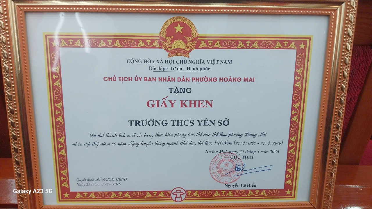 TRƯỜNG THCS YÊN SỞ ĐẨY MẠNH PHONG TRÀO THỂ DỤC THỂ THAO, GẶT HÁI NHIỀU THÀNH TÍCH NỔI BẬT- Ảnh 4.