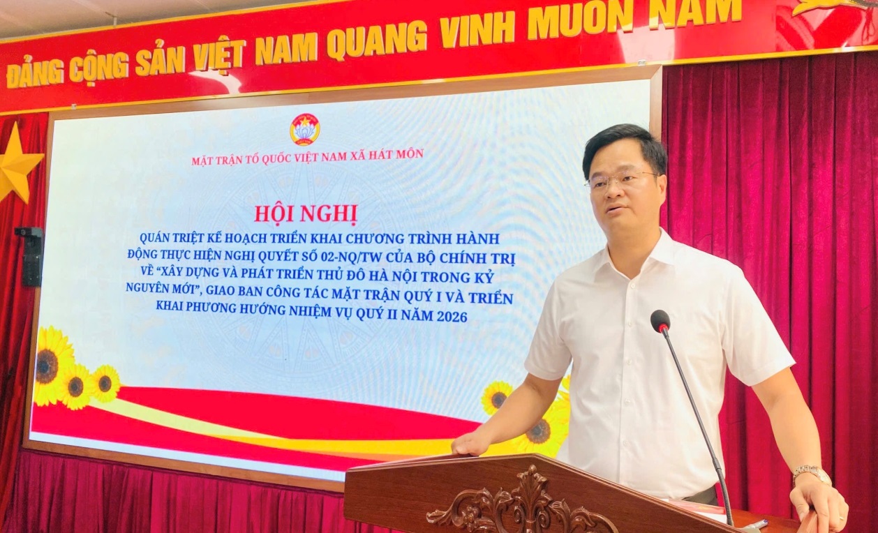 Ủy ban MTTQ Việt Nam xã Hát Môn: Chủ động đổi mới nội dung, nâng cao hiệu quả công tác quý I- Ảnh 1.