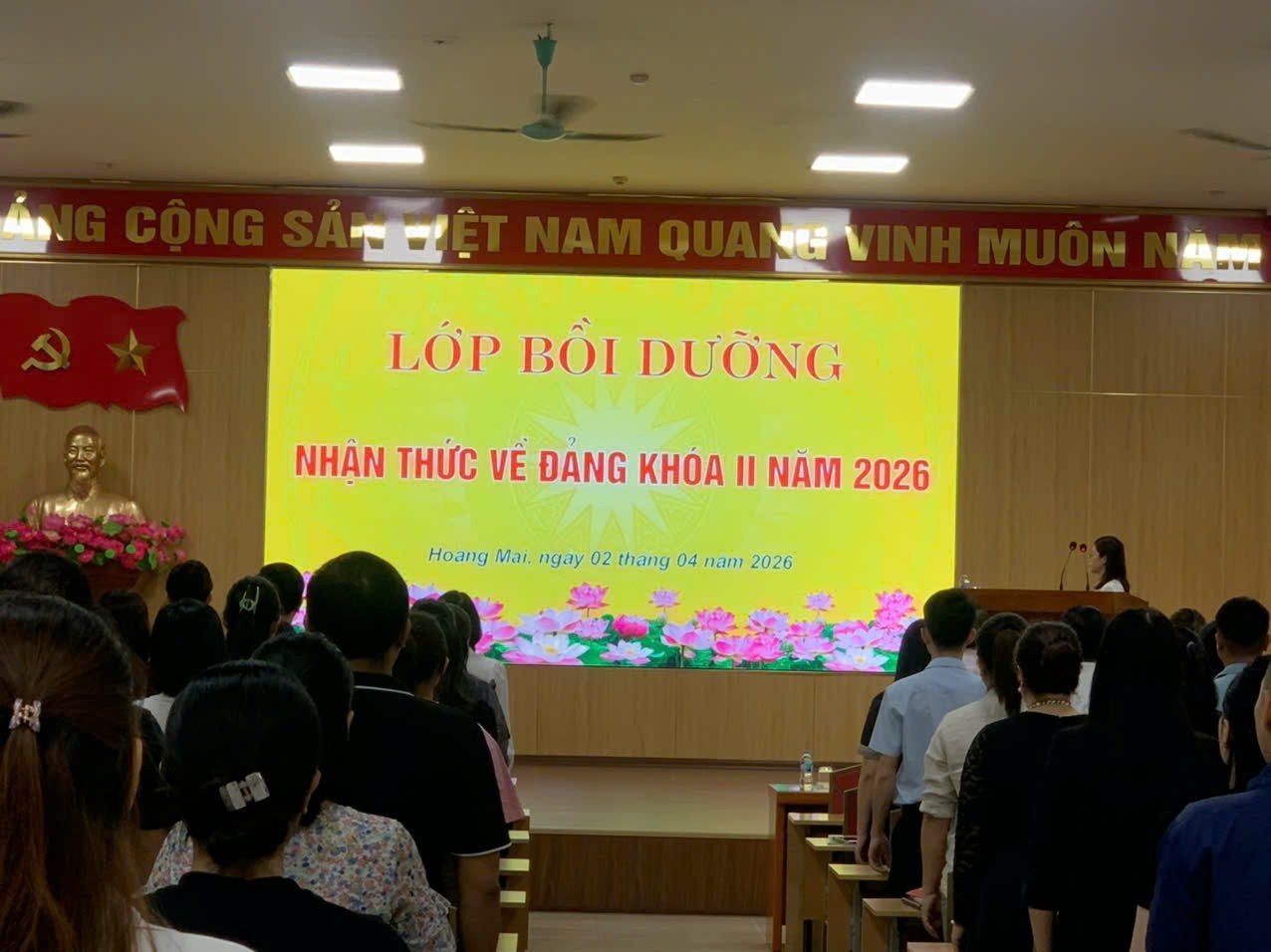 KHAI GIẢNG LỚP BỒI DƯỠNG NHẬN THỨC VỀ ĐẢNG KHÓA II NĂM 2026- Ảnh 4.