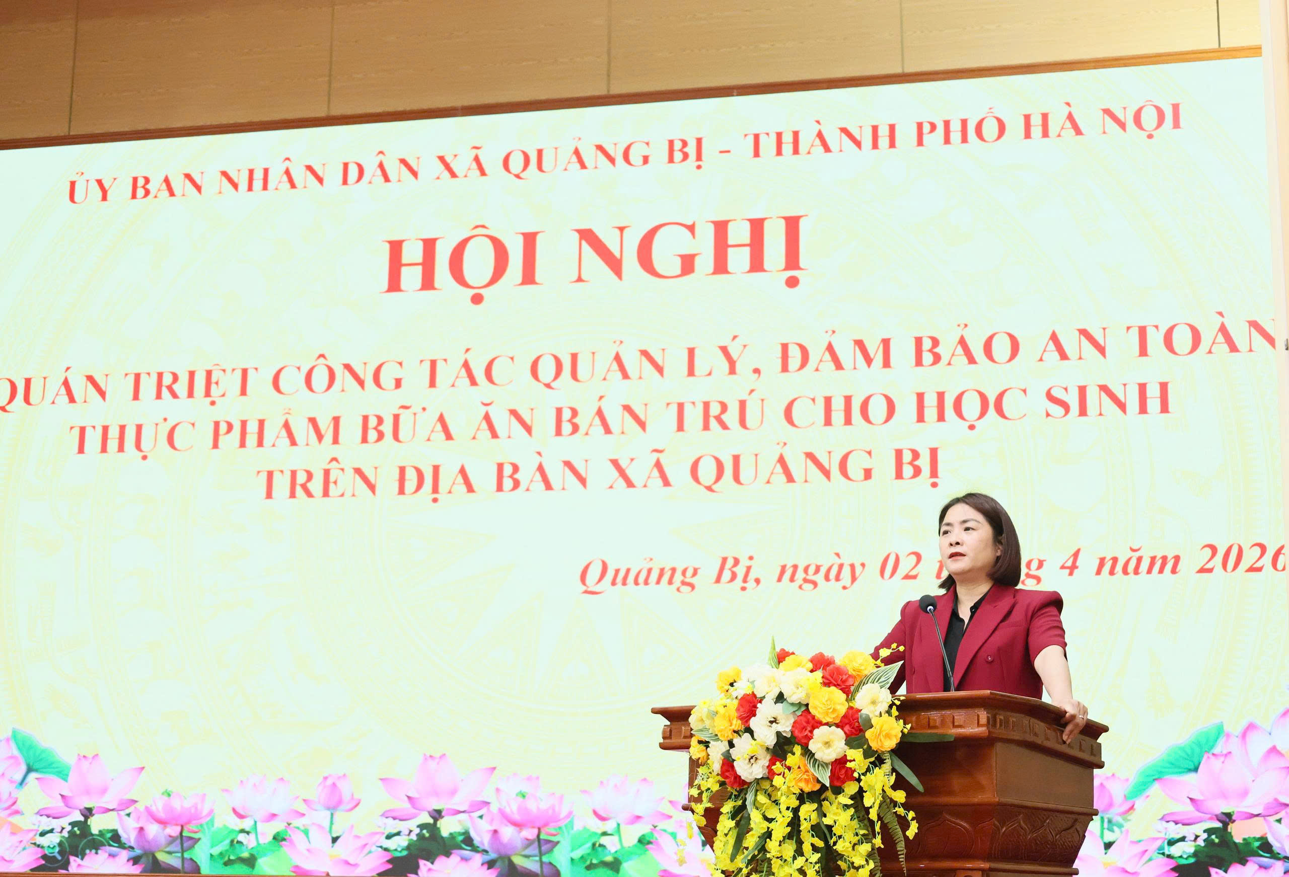 Quảng Bị quán triệt công tác quản lý, đảm bảo an toàn thực phẩm bữa ăn bán trú cho học sinh trên địa bàn xã- Ảnh 1.