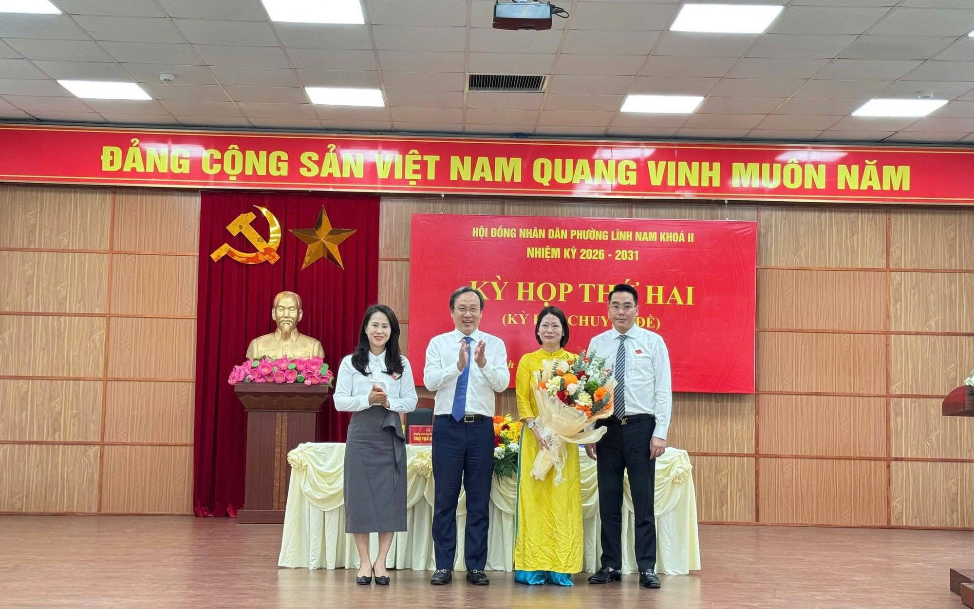 HĐND Phường Lĩnh Nam tổ chức kỳ họp thứ Hai thông qua nhiều nội dung quan trọng, kiện toàn nhân sự UBND phường