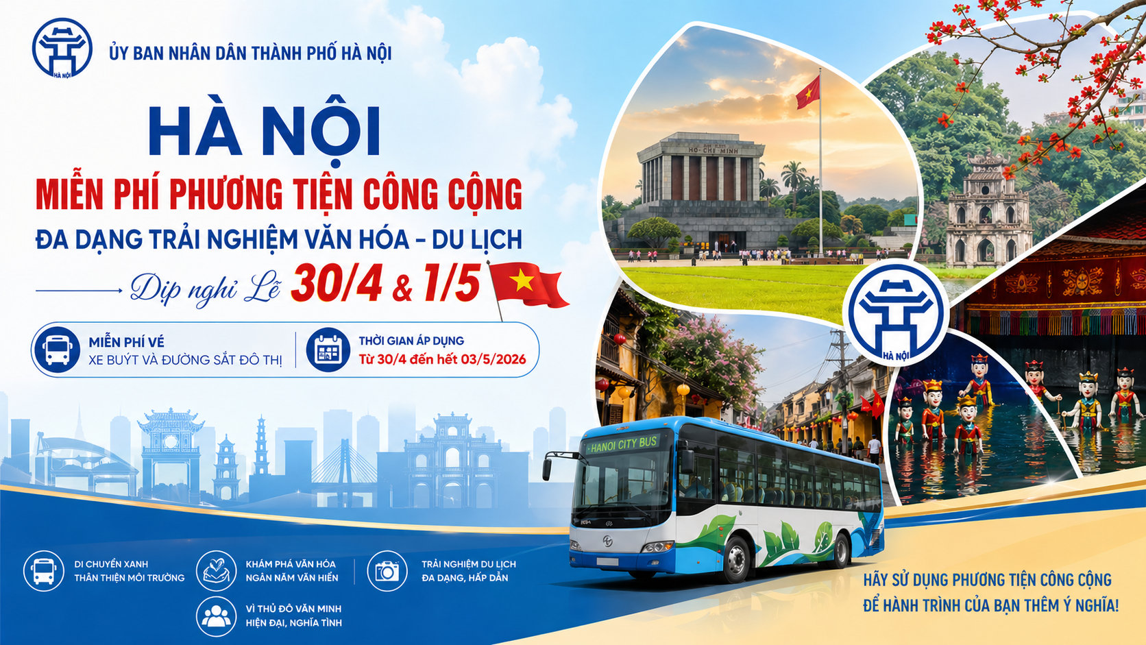 Văn Hóa Giao Thông: Ứng Xử Lịch Thiệp Trên Xe Buýt 2026 - Giá Xe 24H Hà Nội miễn phí phương tiện công cộng - Lan tỏa hành trình xanh, nâng tầm trải nghiệm văn hóa - du lịch dịp nghỉ lễ 30/4 - 1/5