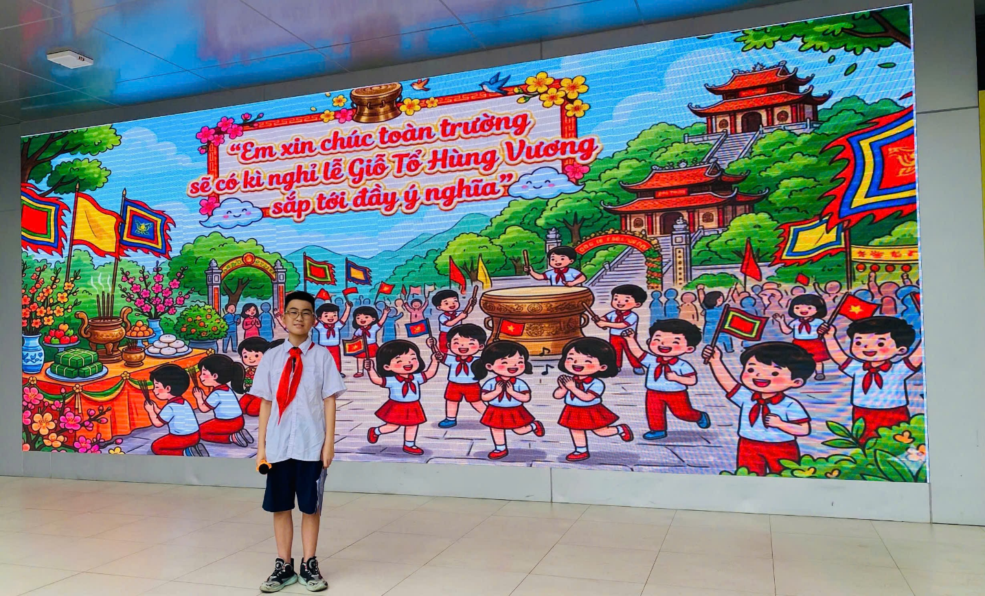 TRƯỜNG TIỂU HỌC TRẦN PHÚ GIÁO DỤC TRUYỀN THỐNG QUA HOẠT ĐỘNG HƯỚNG VỀ NGÀY GIỖ TỔ HÙNG VƯƠNG- Ảnh 3.