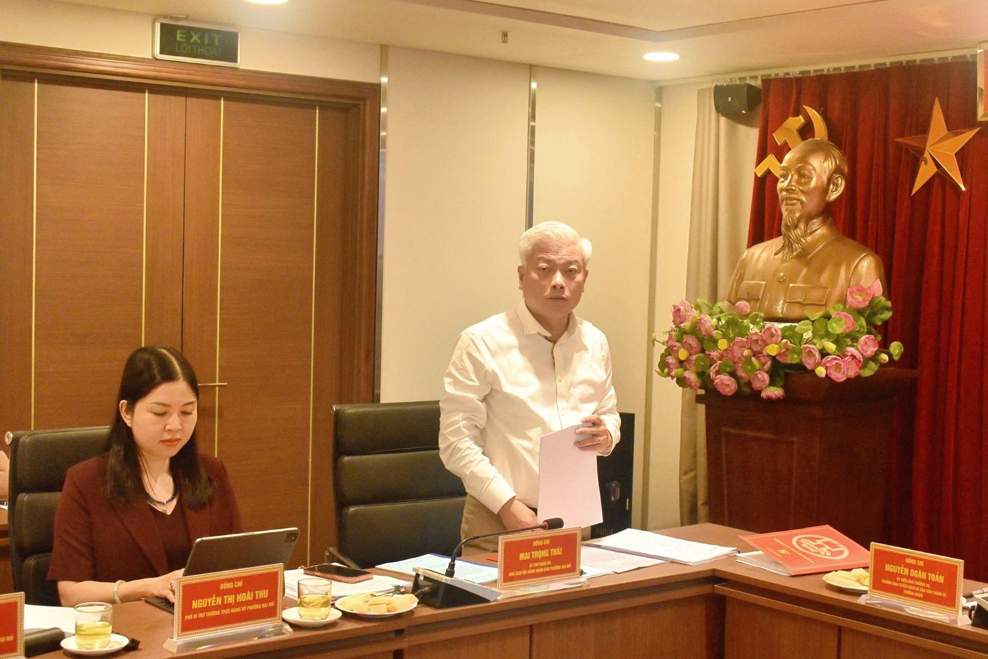 Đoàn kiểm tra số 07 Thành uỷ Hà Nội làm việc với phường Đại Mỗ: Nỗ lực đưa nghị quyết vào cuộc sống và đẩy mạnh chuyển đổi số- Ảnh 2.