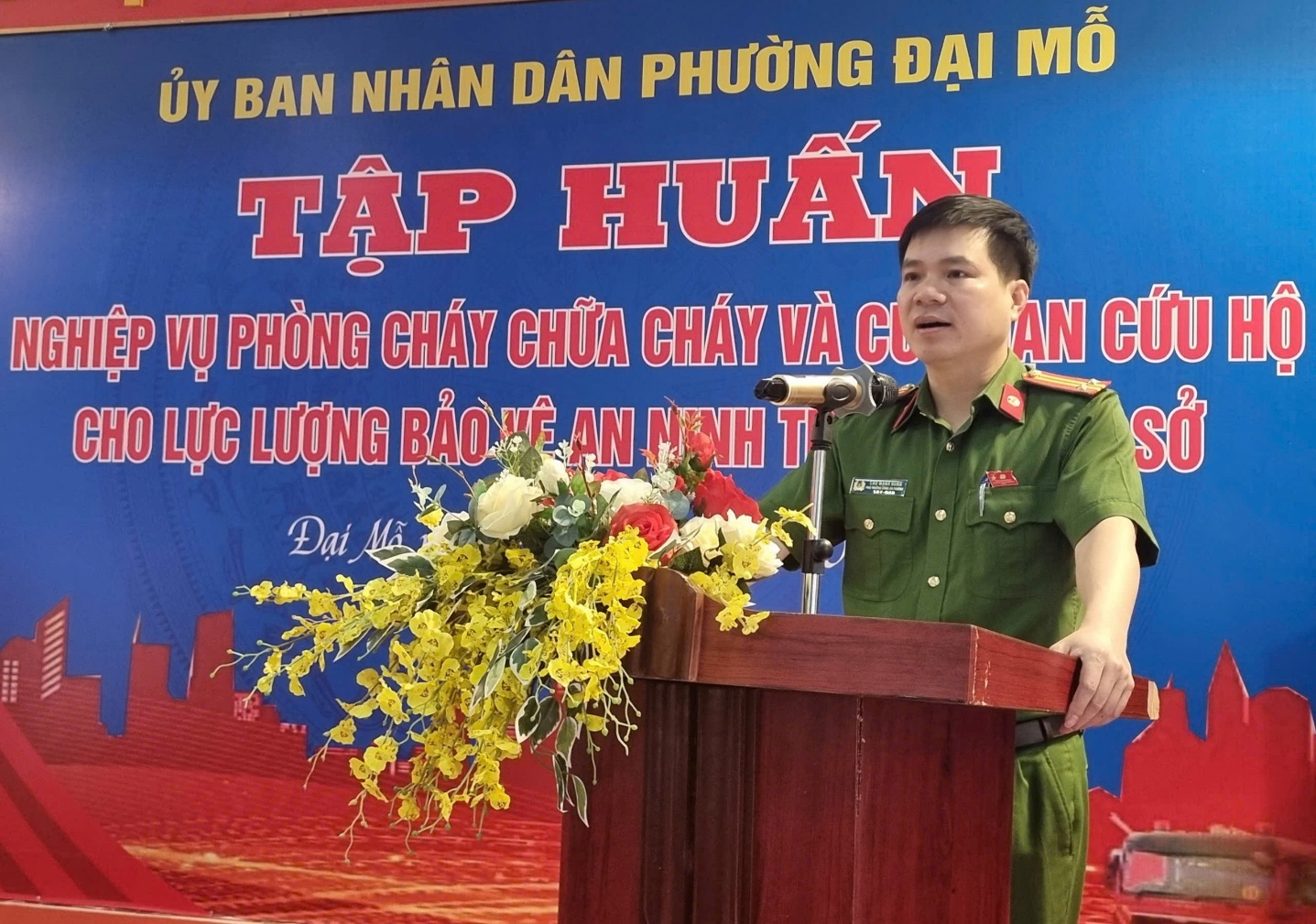 Tập huấn nghiệp vụ Phòng cháy chữa cháy và cứu nạn cứu hộ cho lực lượng an ninh trật tự ở cơ sở- Ảnh 1.