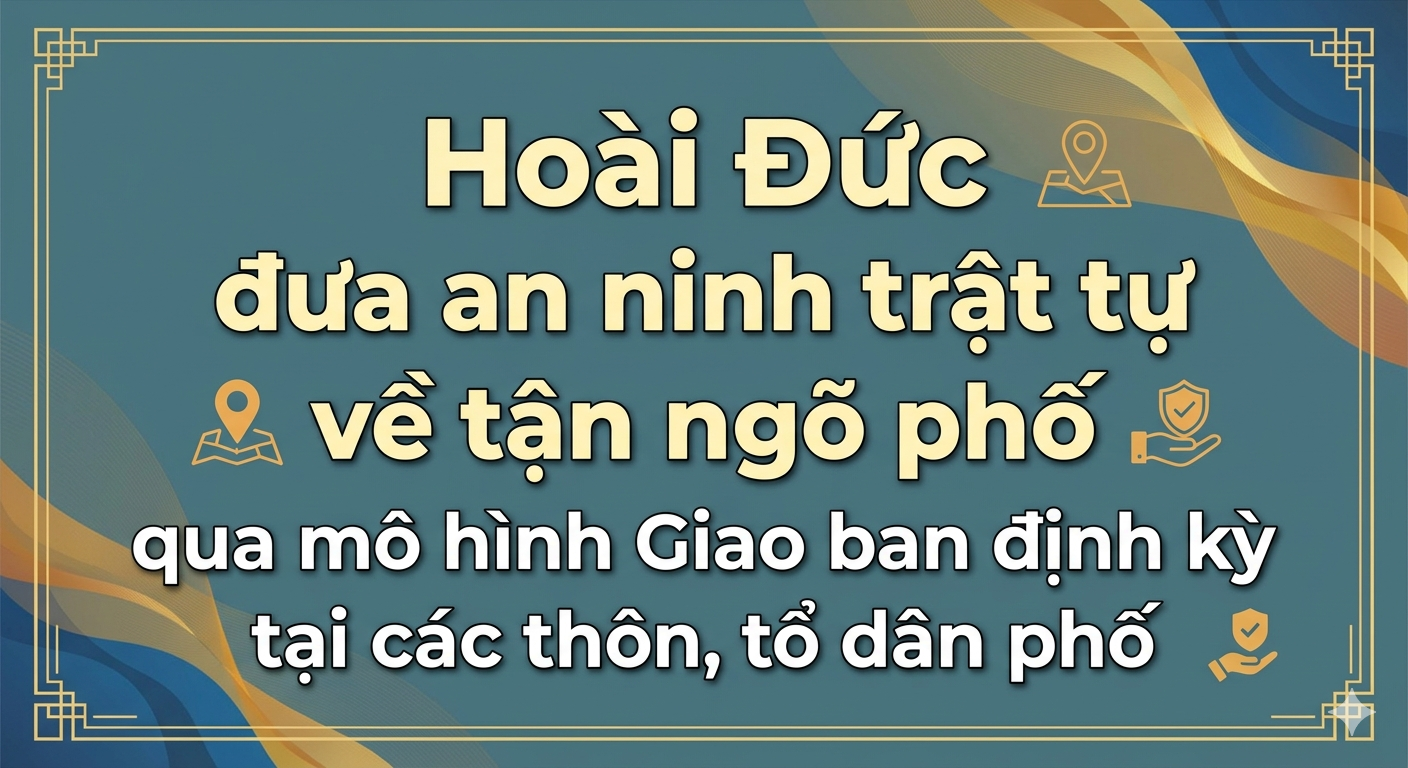 Hoài Đức đưa an ninh trật tự về ngõ phố qua mô hình “Giao ban định kỳ tại các thôn, tổ dân phố”- Ảnh 1.