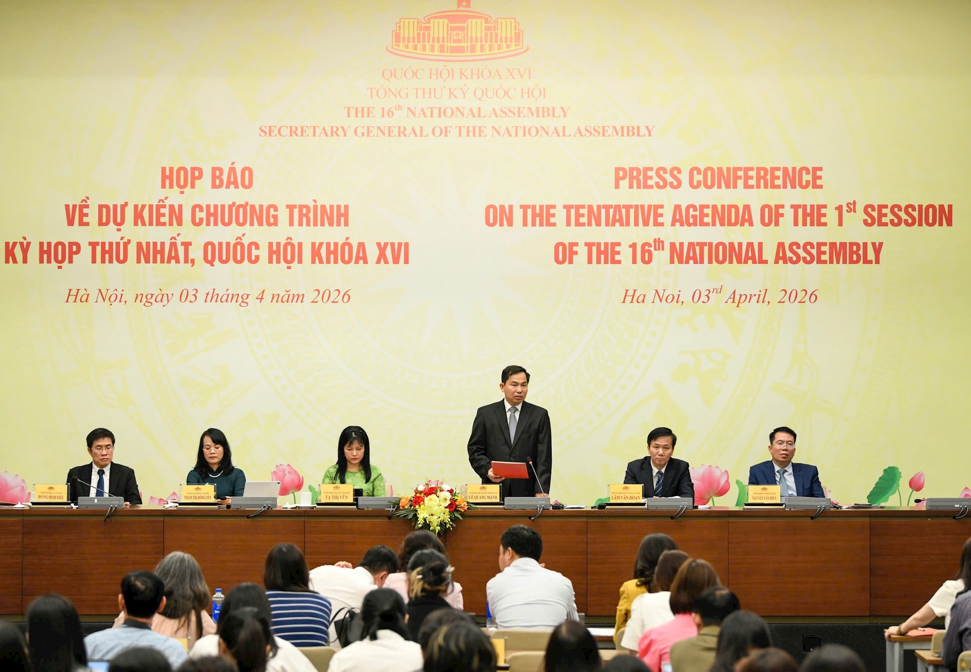 Sáng 6-4, khai mạc kỳ họp thứ nhất, Quốc hội khóa XVI- Ảnh 1.