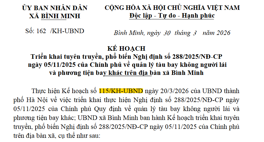 TUYÊN TRUYỀN QUY ĐỊNH VỀ QUẢN LÝ TÀU BAY KHÔNG NGƯỜI LÁI VÀ PHƯƠNG TIỆN BAY KHÁC
