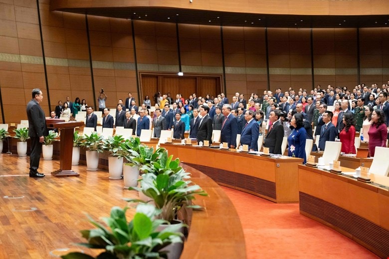 Đồng chí Trần Thanh Mẫn tiếp tục được bầu là Chủ tịch Quốc hội khóa XVI- Ảnh 2.