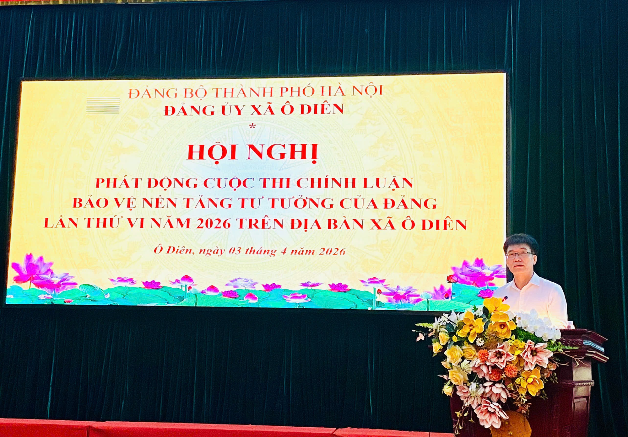 Ô Diên triển khai Kế hoạch hưởng ứng, tham gia Cuộc thi chính luận về bảo vệ nền tảng tư tưởng của Đảng lần thứ VI năm 2026- Ảnh 1.