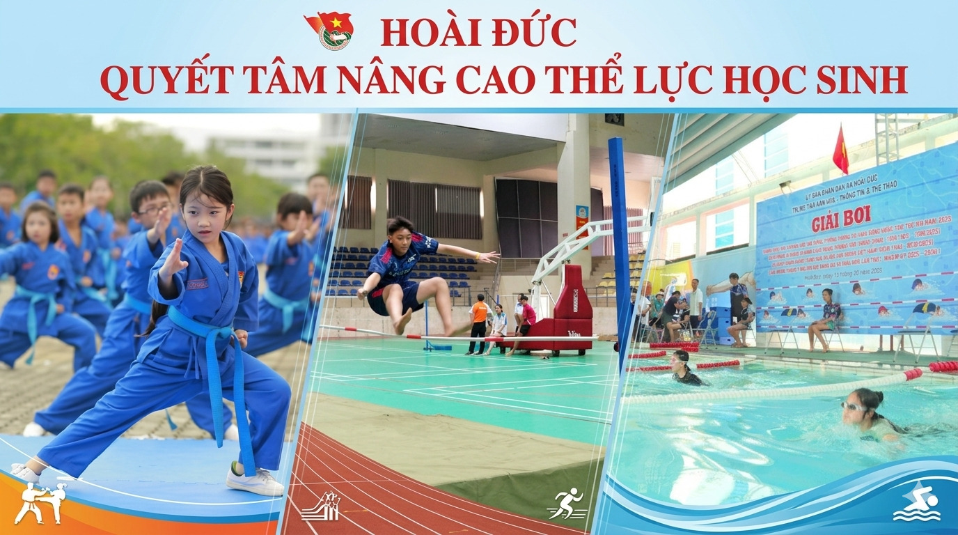 Xây dựng thế hệ học sinh khỏe mạnh, năng động không chỉ là nhiệm vụ giáo dục mà còn là trách nhiệm xã hội, nền tảng cho sự phát triển bền vững của địa phương. UBND xã Hoài Đức triển khai Chiến lược phát triển thể dục, thể thao Việt- Ảnh 1.