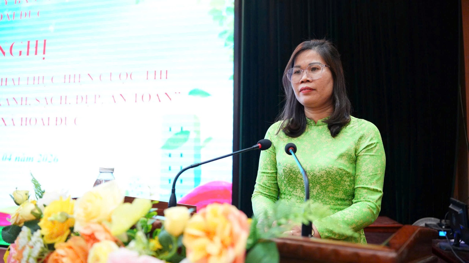 UBND-UB MTTQ xã Hoài Đức sơ kết 3 tháng triển khai cuộc thi Giữ gìn thôn, tổ dân phố sáng, xanh, sạch đẹp, an toàn- Ảnh 1.