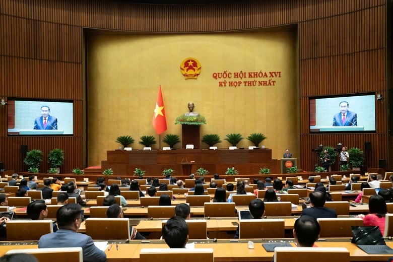 Đồng chí Trần Thanh Mẫn tiếp tục được bầu là Chủ tịch Quốc hội khóa XVI- Ảnh 5.