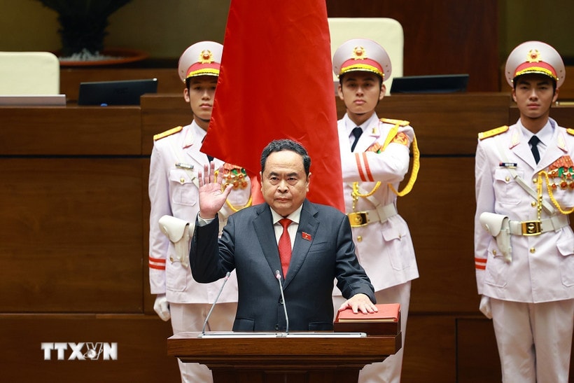 Đồng chí Trần Thanh Mẫn tiếp tục được bầu là Chủ tịch Quốc hội khóa XVI- Ảnh 4.