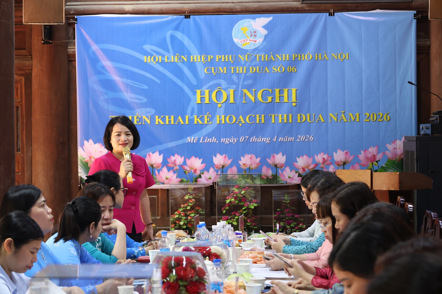 Cụm thi đua số 6 Hội LHPN thành phố Hà Nội phát động, ký giao ước thi đua năm 2026- Ảnh 6.