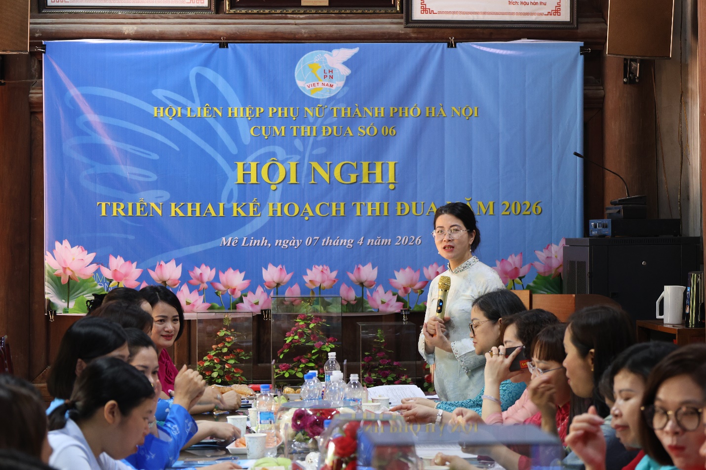 Cụm thi đua số 6 Hội LHPN thành phố Hà Nội phát động, ký giao ước thi đua năm 2026- Ảnh 7.