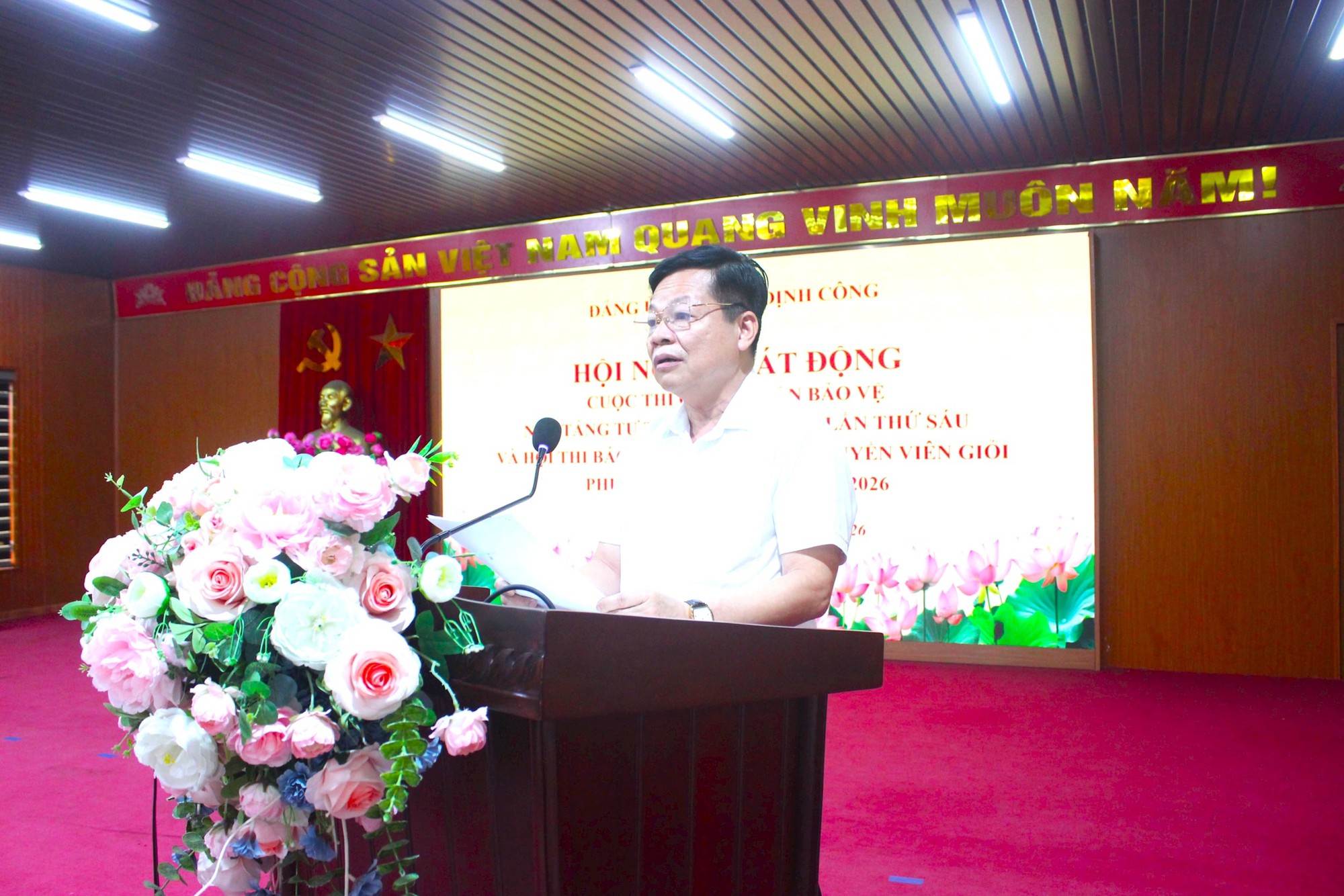 Phường Định Công phát động Cuộc thi chính luận và Hội thi báo cáo viên, tuyên truyền viên giỏi năm 2026- Ảnh 2.