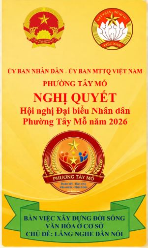 Nghị quyết Hội nghị Đại biểu nhân dân phường Tây Mỗ năm 2026- Ảnh 1.