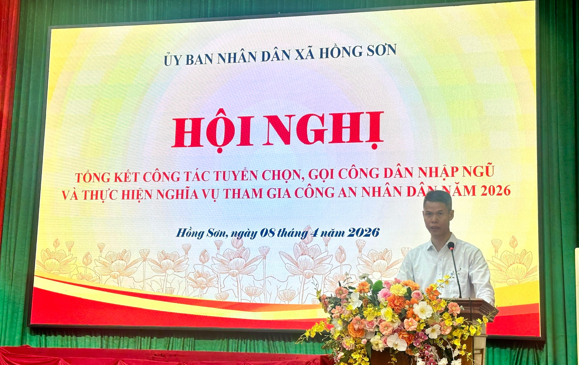 Hồng Sơn tổng kết công tác tuyển chọn, gọi công dân nhập ngũ và thực hiện nghĩa vụ tham gia Công an nhân dân năm 2026- Ảnh 3.