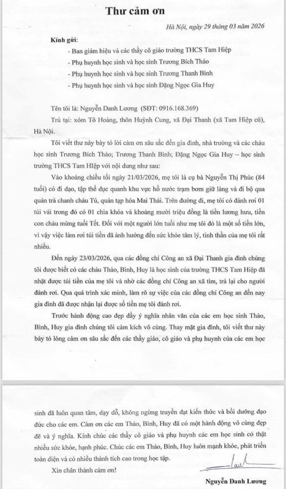 NHẶT ĐƯỢC CỦA RƠI - TRẢ LẠI NGƯỜI ĐÁNH MẤT- Ảnh 3.