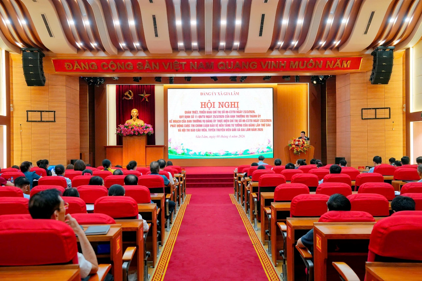 Xã Gia Lâm quán triệt các chỉ thị, quy định mới của Thành ủy Hà Nội, hướng tới nâng cao hiệu lực thực thi công vụ- Ảnh 1.