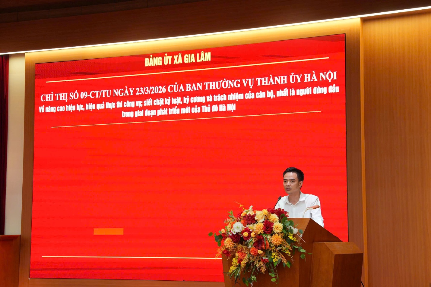 Xã Gia Lâm quán triệt các chỉ thị, quy định mới của Thành ủy Hà Nội, hướng tới nâng cao hiệu lực thực thi công vụ- Ảnh 4.